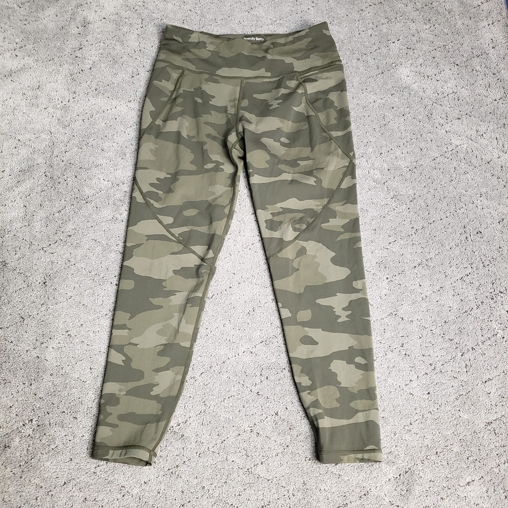 Sweaty Betty Pants Womens 8 Camo Yoga Power Leggings Pull On Slimming Athleisure